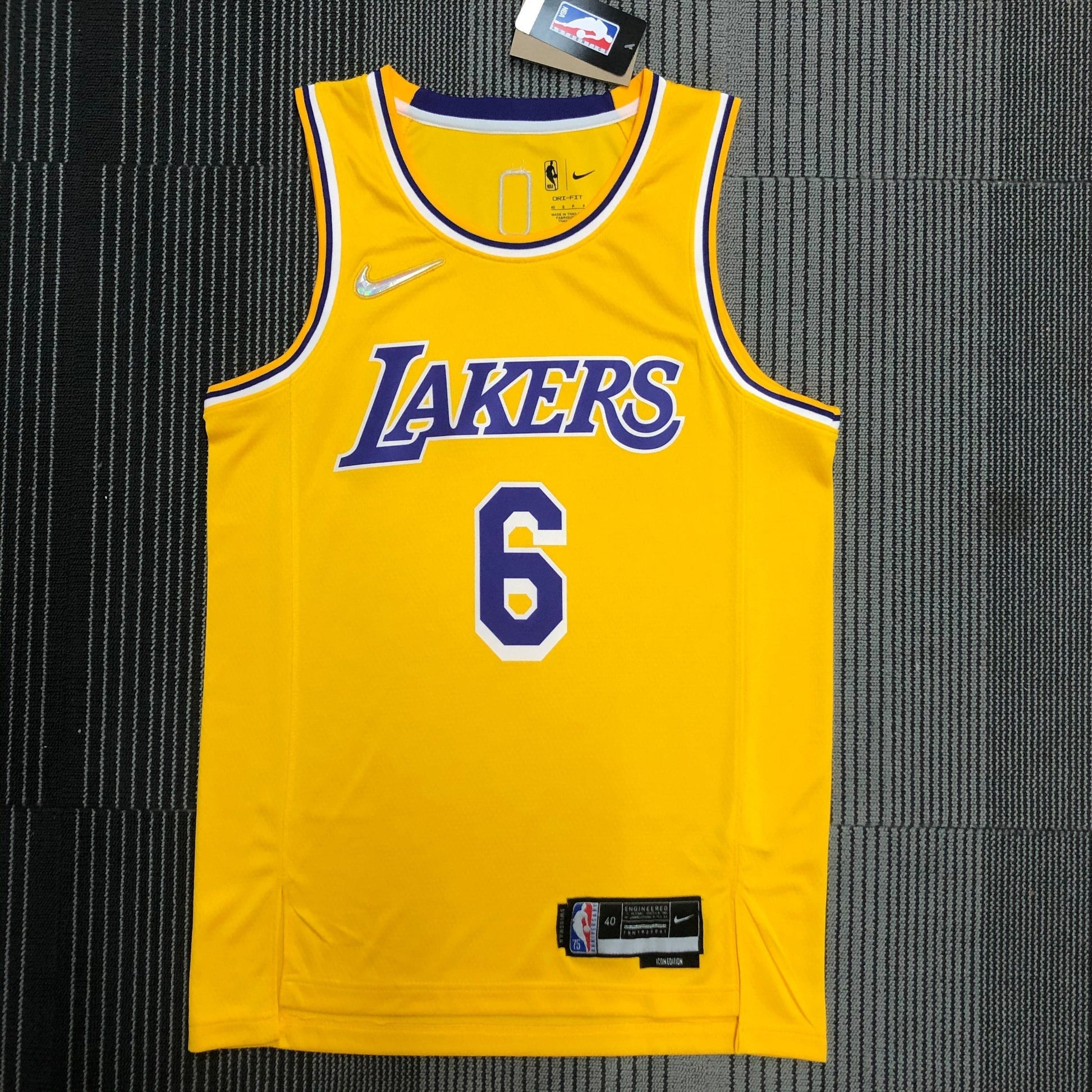 Jersey Los Angeles Lakers Icon Edition Diamante 75th - GOAT STORE