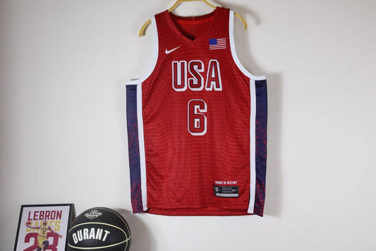 Jersey EUA Olimpíadas Paris 2024 Roja - Dream Team - GOAT STORE