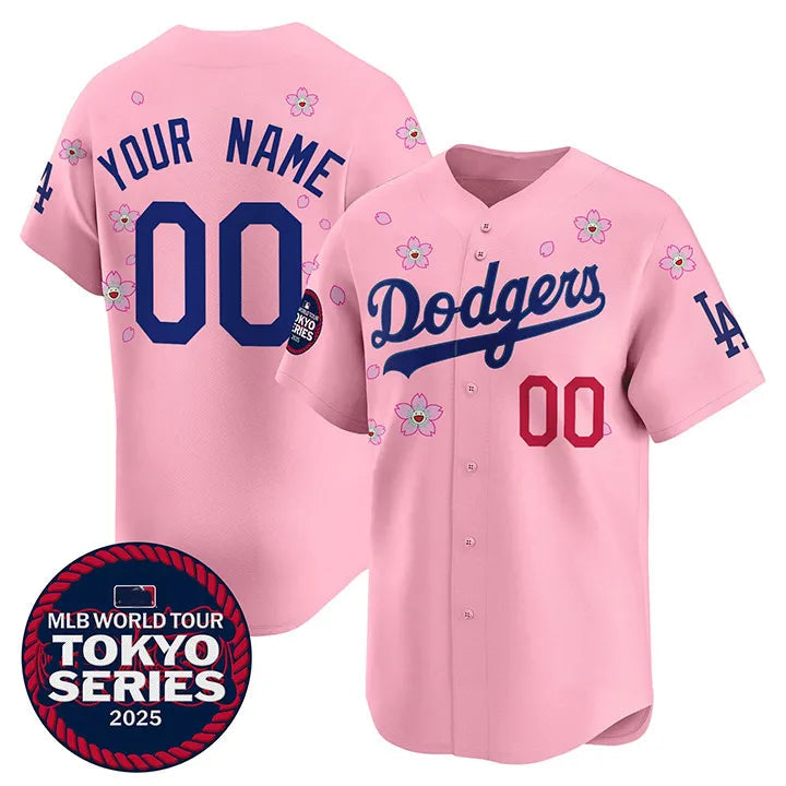 Dodgers x Takashi Murakami Pink Jersey - Tokyo Series 2025