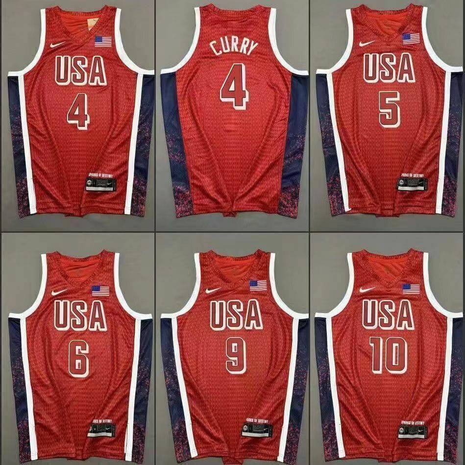 Jersey EUA Olimpíadas Paris 2024 Roja - Dream Team - GOAT STORE
